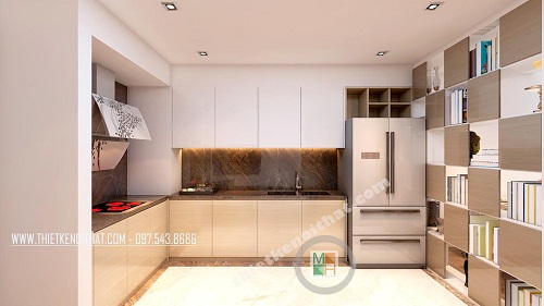 Kính màu ốp bếp